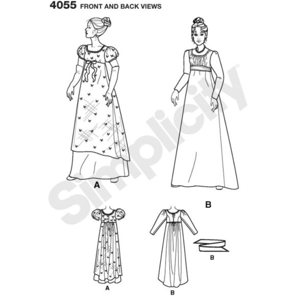 Simplicity 4055 - Size HH6,8,10,12 - Costume - Picture 3 of 4